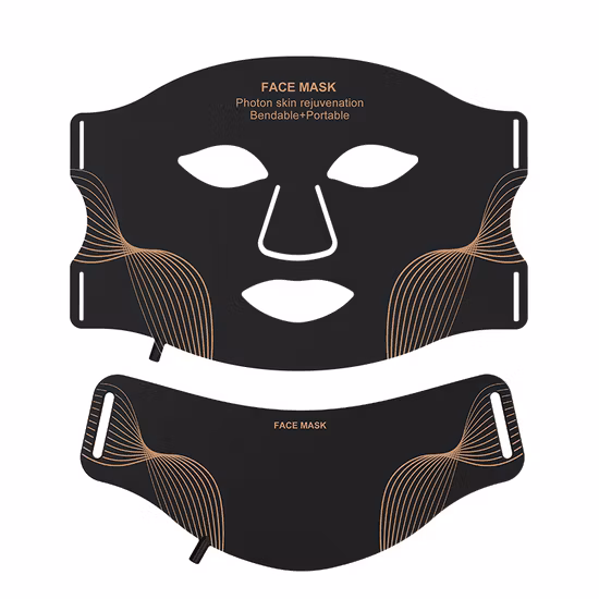 LED-Gesichtsmaske, Anti-Falten-Gesichtspflege, Aufhellung, Blaulicht-Akne-Behandlung