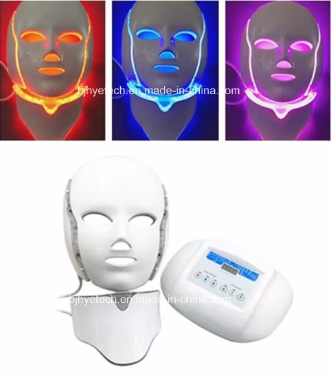 LED-Maske zur Hautverjüngung und Gesichtsbehandlung mit Hals